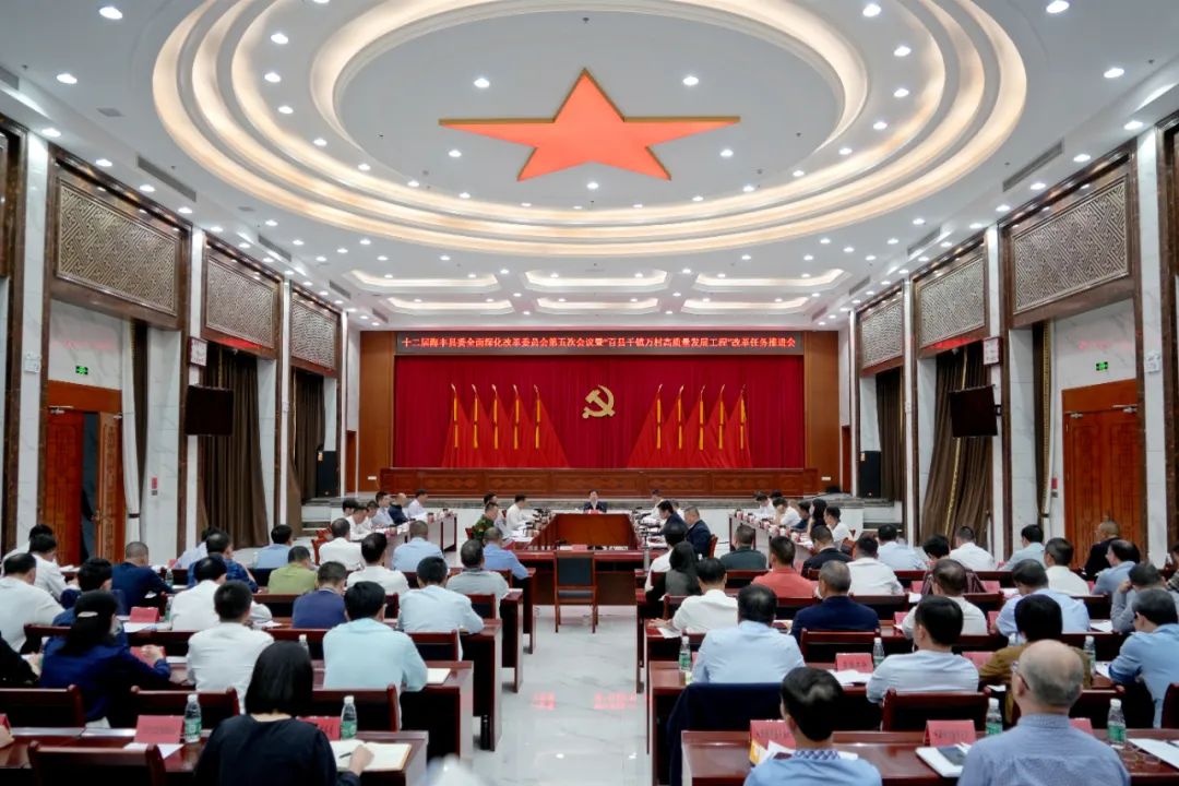 十二届海丰县委全面深化改革委员会第五次会议暨“百县千镇万村高质量发展工程”改革任务推进会召开_海丰县人民政府